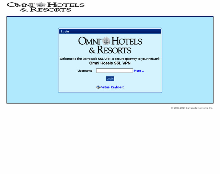 netilla.omnihotels.com at WI. Omni Hotels SSL VPN: Log In