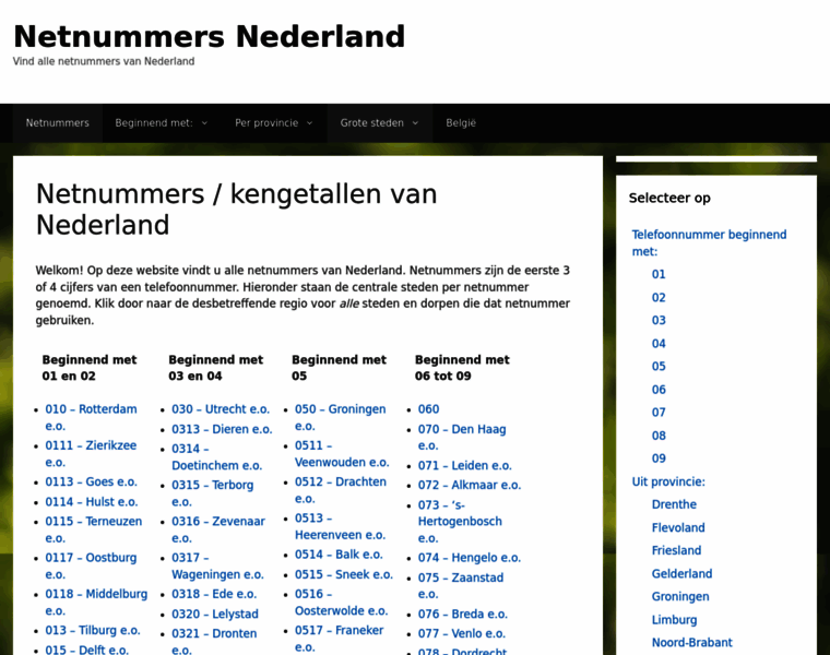 Netnummersnederland.nl thumbnail
