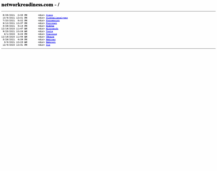 Networkreadiness.com thumbnail