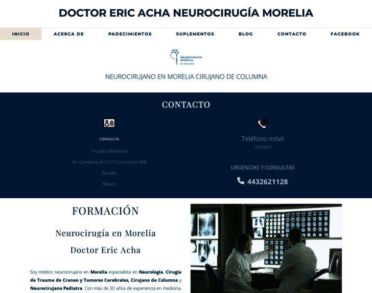 Neurocirugiamorelia.com.mx thumbnail
