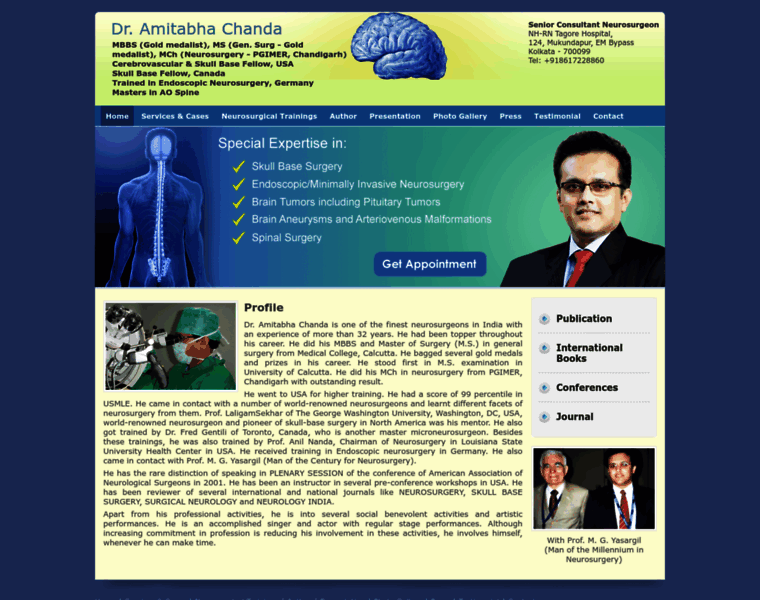 Neurosurgeoninkolkata.com thumbnail