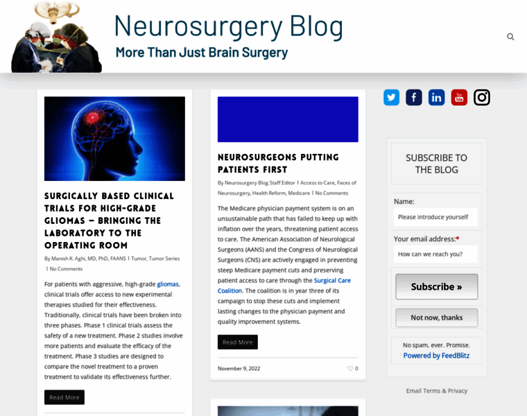 Neurosurgeryblog.org thumbnail
