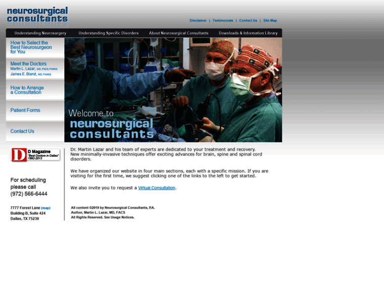 Neurosurgerydallas.com thumbnail