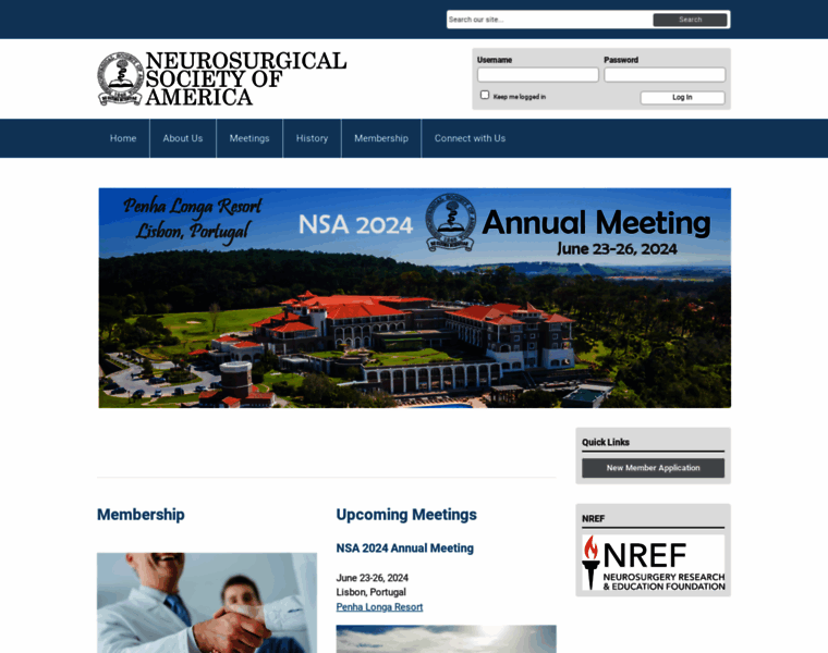 Neurosurgicalsociety.org thumbnail
