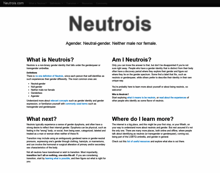 Neutrois.com thumbnail