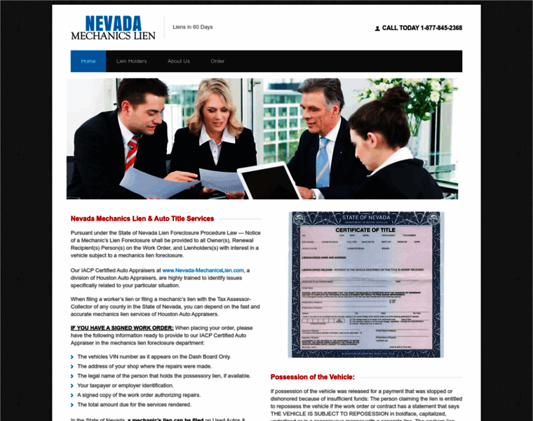 Nevada-mechanicslien.com thumbnail