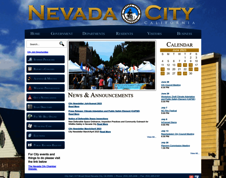 Nevadacityca.gov thumbnail