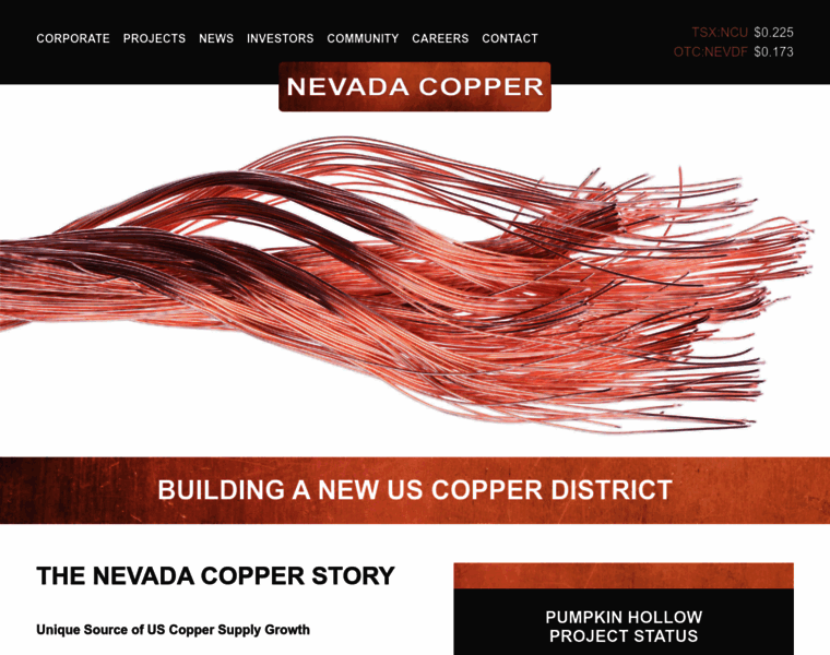 Nevadacopper.com thumbnail
