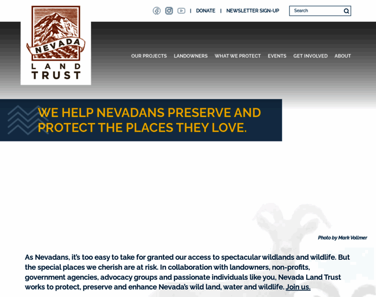Nevadalandtrust.org thumbnail