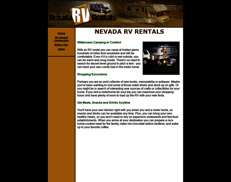 Nevadarvrentals.com thumbnail