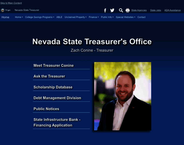 Nevadatreasurer.gov thumbnail