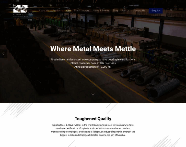 Nevatiasteel.com thumbnail