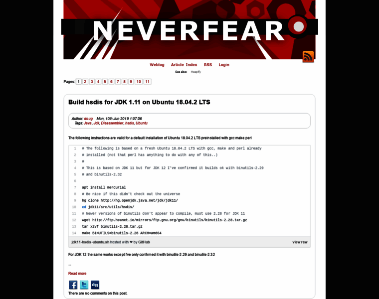 Neverfear.info thumbnail