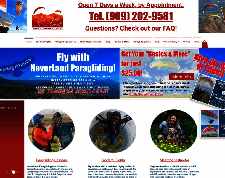Neverlandparagliding.com thumbnail