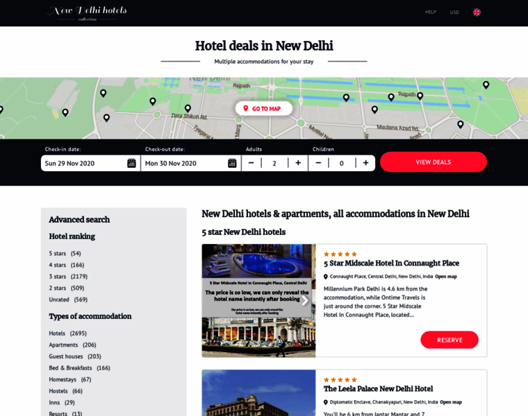 New-delhi-hotels.net thumbnail