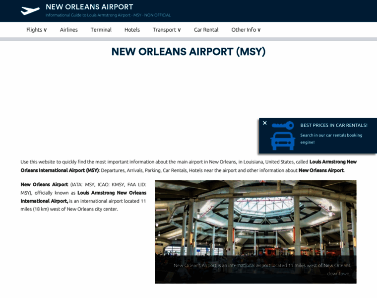 New-orleans-airport.com thumbnail