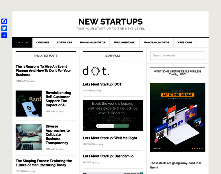 New-startups.com thumbnail