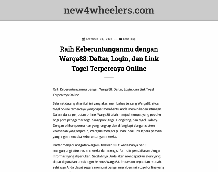 New4wheelers.com thumbnail