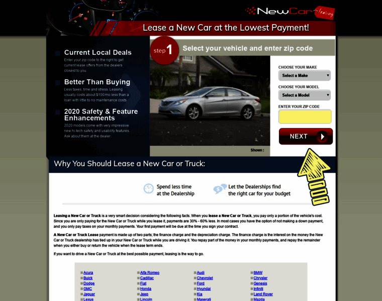 Newcar-leases.com thumbnail