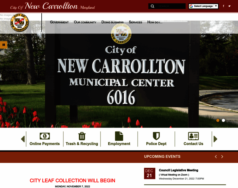 Newcarrolltonmd.gov thumbnail