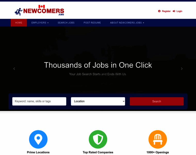 Newcomersjobs.com thumbnail