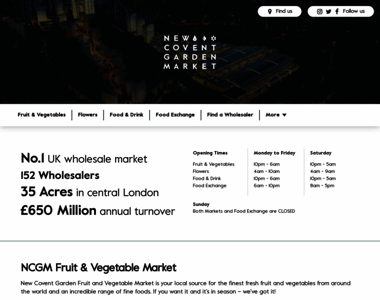 Newcoventgardenmarket.com thumbnail