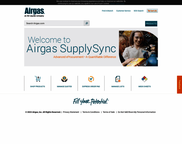 Newemarket.airgas.com thumbnail