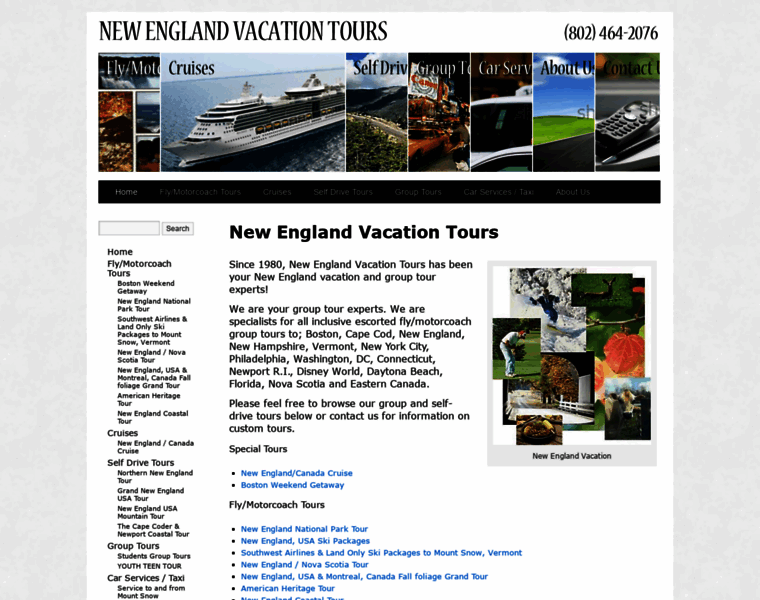 Newenglandvacationtours.com thumbnail
