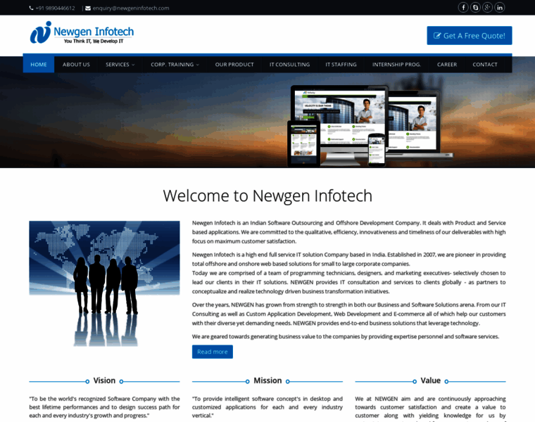 Newgeninfotech.com thumbnail
