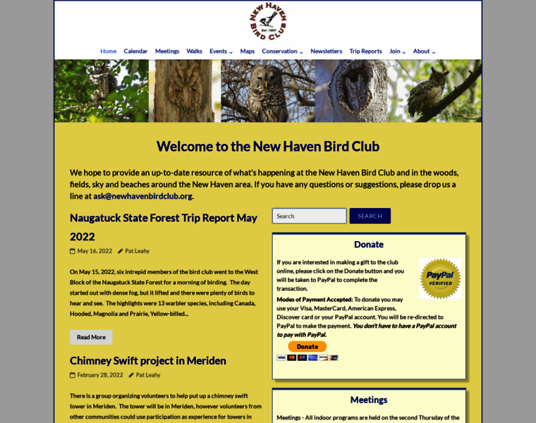 Newhavenbirdclub.org thumbnail