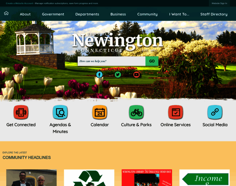 Newingtonct.gov thumbnail