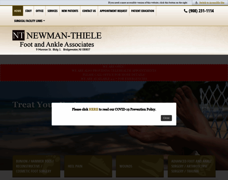 Newman-thielefootandankleassoc.com thumbnail