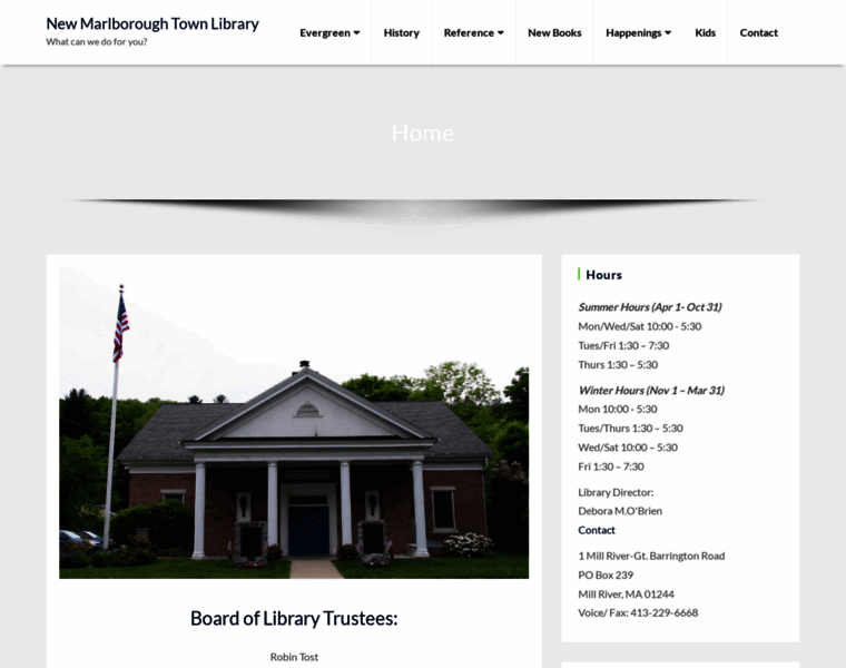 Newmarlboroughlibrary.org thumbnail