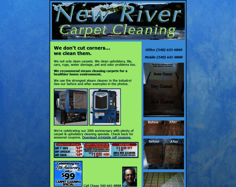 Newrivercarpetcleaning.com thumbnail
