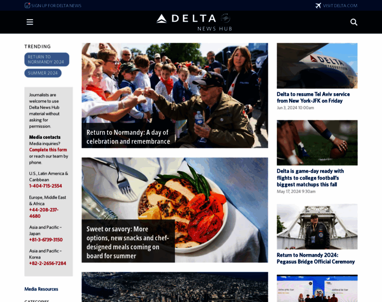 News.delta.com thumbnail
