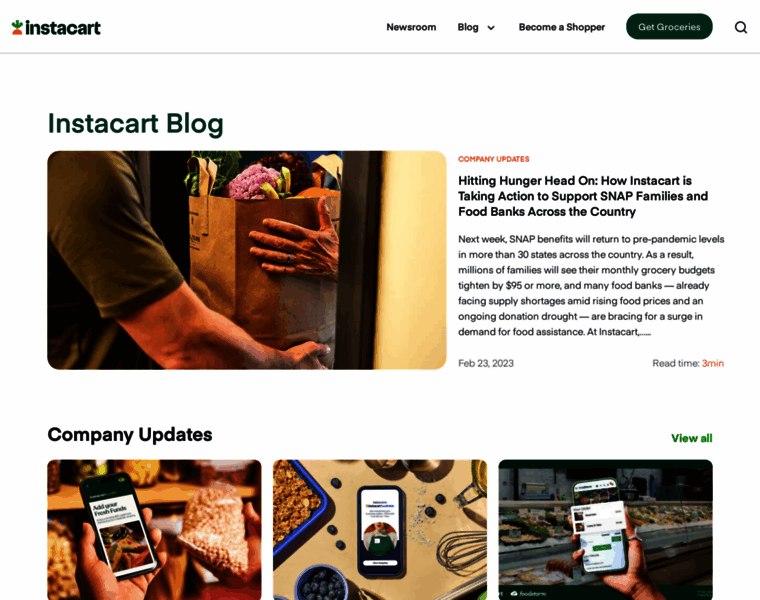 News.instacart.com thumbnail