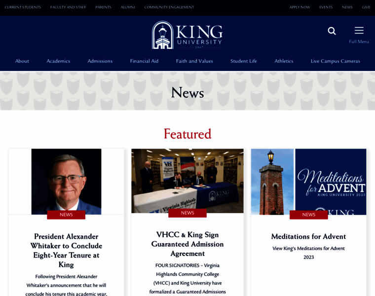 News.king.edu thumbnail