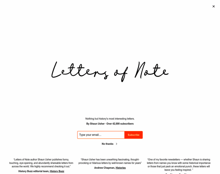 News.lettersofnote.com thumbnail