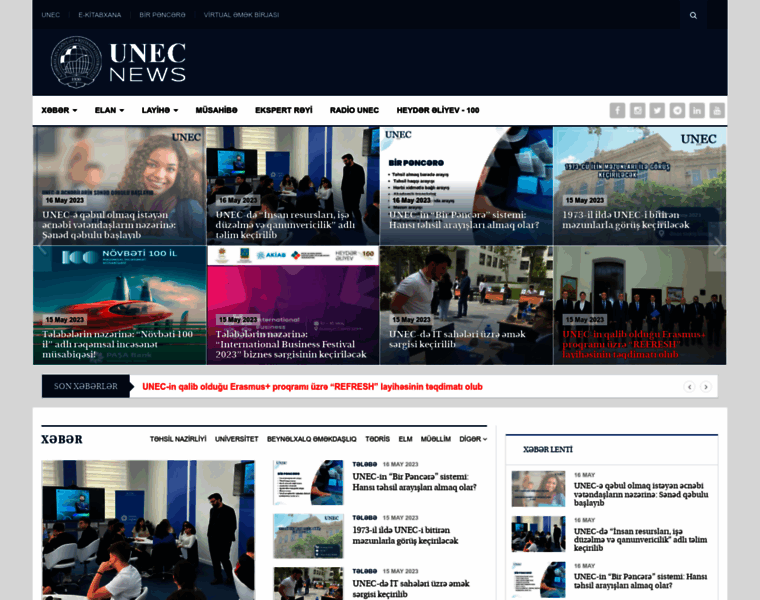 News.unec.edu.az thumbnail