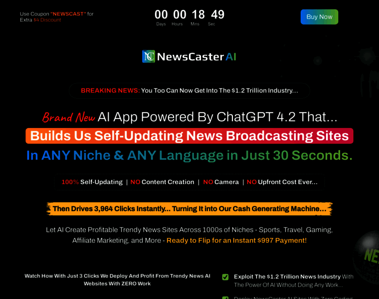 Newscasterai.live thumbnail