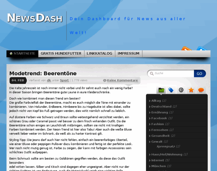 Newsdash.de thumbnail Newsdash.de thumbnail