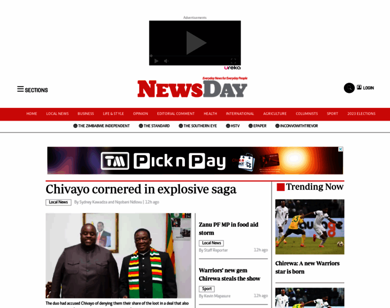 Newsday.co.zw thumbnail