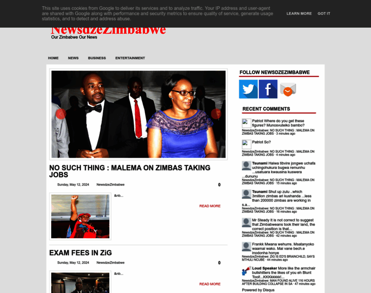 Newsdzezimbabwe.co.uk thumbnail