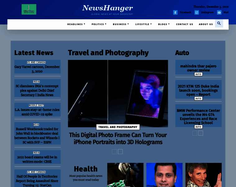 Newshanger.com thumbnail
