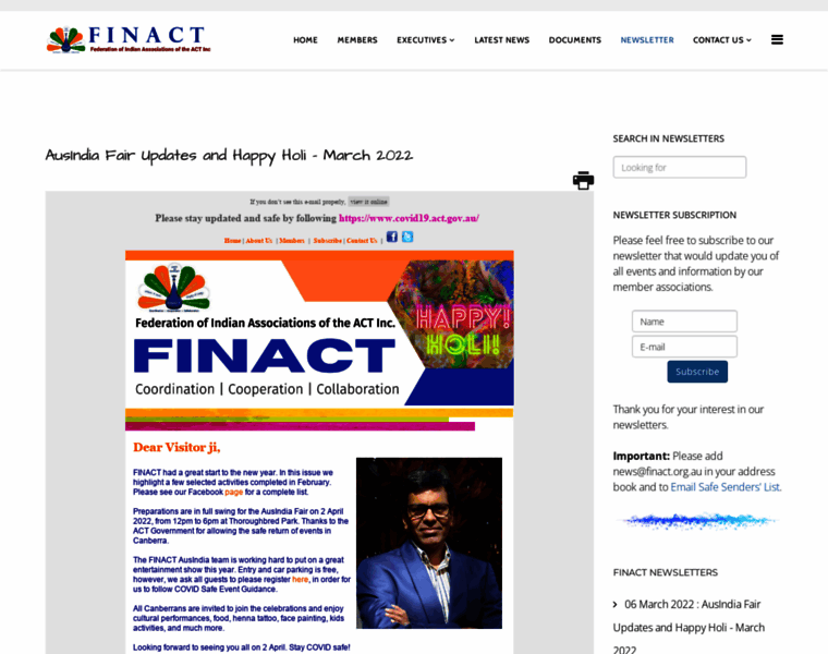 Newsletter.finact.net.au thumbnail