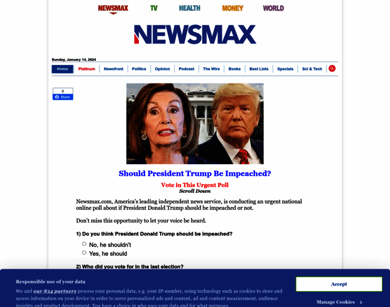 Newsmaxpolls.com thumbnail