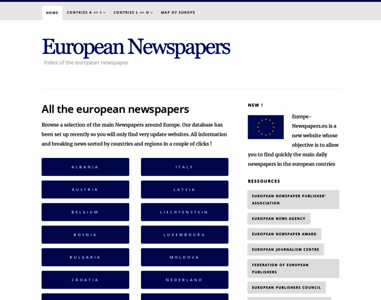 Newspapers-europe.eu thumbnail