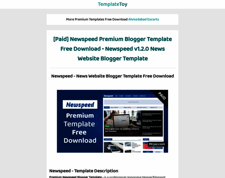 Newspeed-premium-template-download.blogspot.com thumbnail
