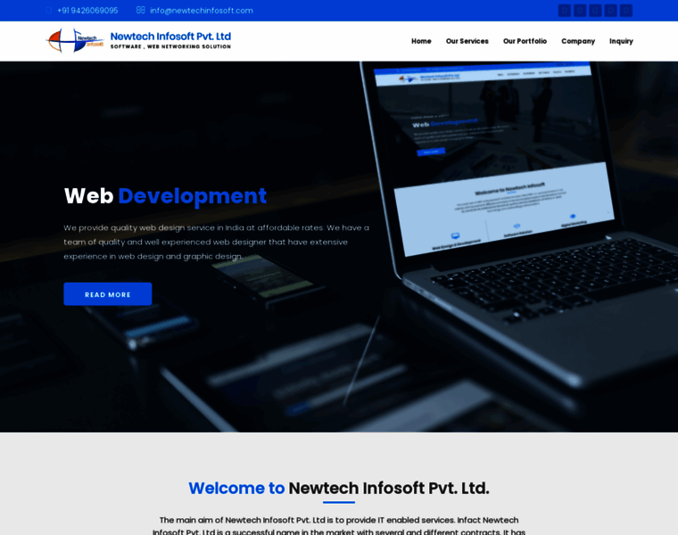 Newtechinfosoft.in thumbnail
