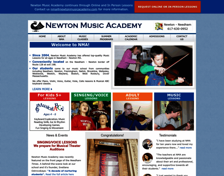 Newtonmusicacademy.com thumbnail